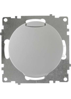Розетка 1-м СП Florence 16А IP20 с заземл. винтов. контакты с крышкой механизм сер. (1E10501302) OneKeyElectro 2172837