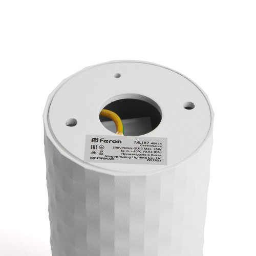 Светильник потолочный Feron ML187 Barrel PIXEL MR16 GU10 35W 230V, белый Светильник потолочный Feron ML187 Barrel PIXEL MR16 GU10 35W 230V, белый