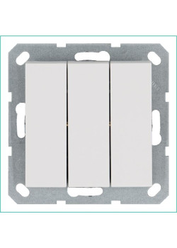 Выключатель 3-кл. 10А IP20 механизм бел. глянцевый Jasmart G3031W