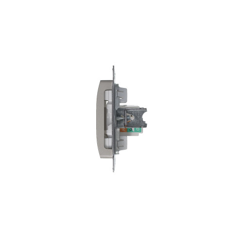 GLOSSA РОЗЕТКА компьютерная RJ45 кат. 5e, механизм, ПЛАТИНА GLOSSA РОЗЕТКА компьютерная RJ45 кат. 5e, механизм, ПЛАТИНА