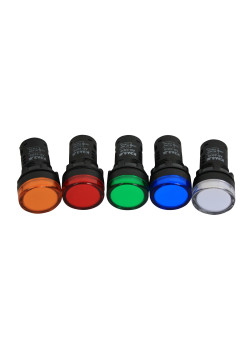 Лампа AD22DS(LED) матрица D22мм красный 24В AC/DC