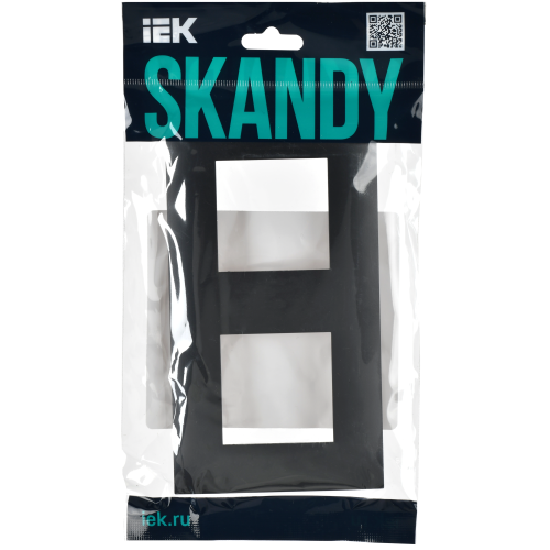 SKANDY Рамка 2-местная SK-F02G графит IEK