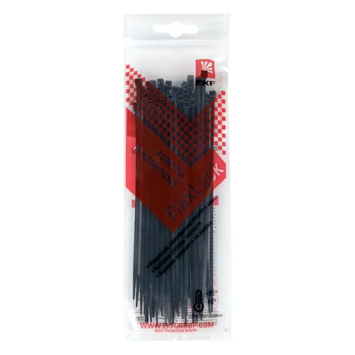Хомут P6.6 стандартный (ч), 2.5x150 (50шт) FlexLock
