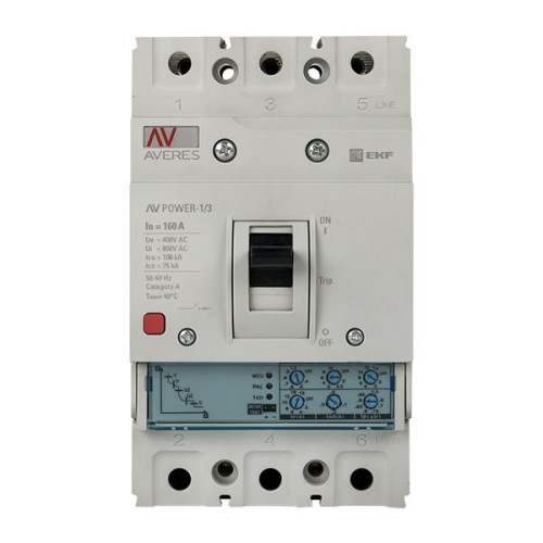 AV-POWER-1/3 160А 100кА ETU2.0 EKF AV-POWER-1/3 160А 100кА ETU2.0 EKF