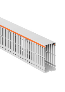 Короб перфорированный RLHF6 40x80, без галогенов, светло-серый