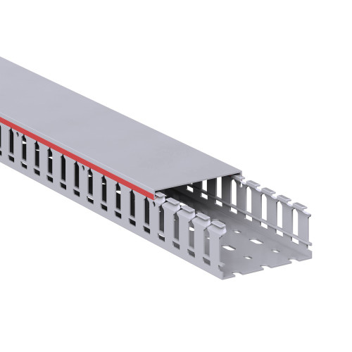 Короб перфорированный, серый RL12 80x40 Короб перфорированный, серый RL12 80x40