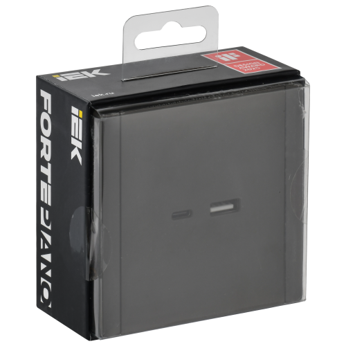 FORTE&PIANO Розетка USB A+C 3,1А FP350 серый IEK FORTE&PIANO Розетка USB A+C 3,1А FP350 серый IEK