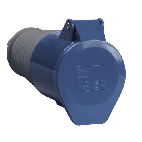 Розетка переносная ССИ-213 2P+PE 16А 200-250В IP44 IEK
