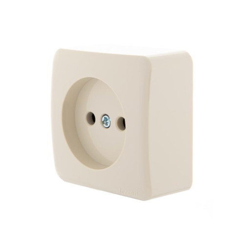 Розетка 1-м ОП Viola 16А IP20 без заземл. крем. LEZARD 751-0300-121 Розетка 1-м ОП Viola 16А IP20 без заземл. крем. LEZARD 751-0300-121