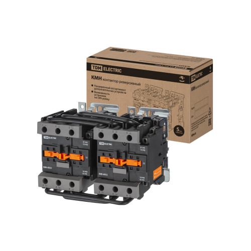 Контактор КМН-39532 реверс 95А 400В/АС3 2НО; 2НЗ TDM
