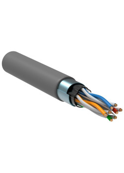 Кабель витая пара F/UTP кат.6 4х2х23AWG solid CU PVC сер. 305м (м) ITK LC1-C604-311