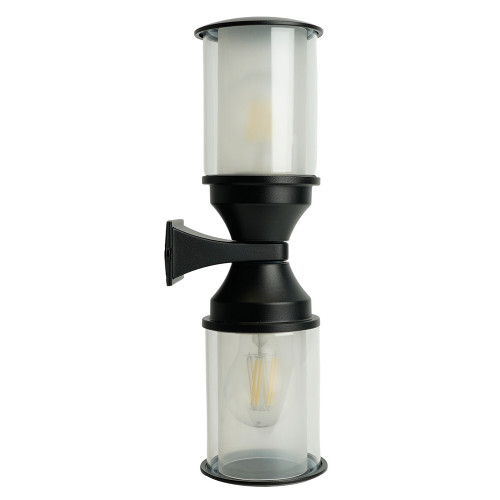 Светильник садово-парковый Feron DH1402, на стену, 2*E27 220-240V, черный