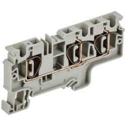 ARMAFIX Клемма пружинная CX6-3 6мм2 трехконтактная серая IEK