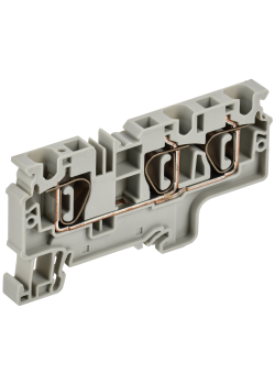 ARMAFIX Клемма пружинная CX6-3 6мм2 трехконтактная серая IEK