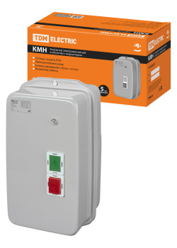Контактор КМН49562 95А в оболочке с индикатором Ue=220В/АС3 IP54 TDM