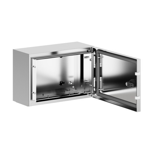Корпус навесной STH с М/П из нержавеющей cтали AISI304 ВxШxГ 200x300x150 мм, с фланцем, IP66 Корпус навесной STH с М/П из нержавеющей cтали AISI304 ВxШxГ 200x300x150 мм, с фланцем, IP66