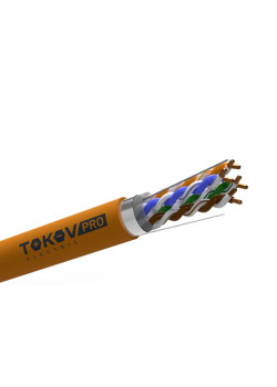 Кабель витая пара F/UTP 4х2х23AWG(0.57мм) кат.6 ZH нг(А)-HF (LSZH) indoor 305м (м) PRO TOKOV ELECTRIC TKP-C06-F42-6-RU-LSZH