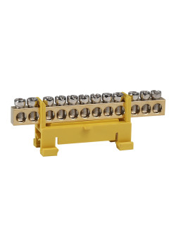 Шина нулевая тип Стойка OptiKit BB-S-PE-DIN-12-6х9-желтый