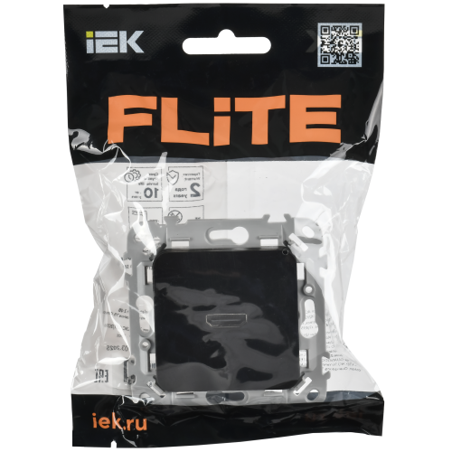 FLITE Розетка HDMI РШДМА-ФлЧ черный IEK