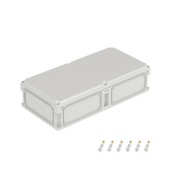 Корпус RAM box без МП 600х300х146 мм, с фланцами, непрозрачная крышка высотой 21 мм, IP66/IP67