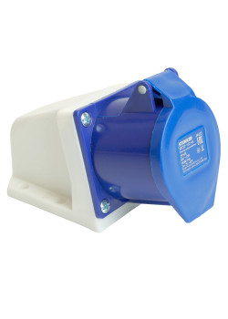 Розетка стационарная ST-123 32А 220В 2P+PE IP44, RST32-123-44, RST32-123-44, Stekker