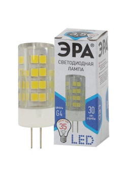 Лампа светодиодная JC-3.5w-220V-corn ceramics-840-G4 280лм ЭРА Б0027856