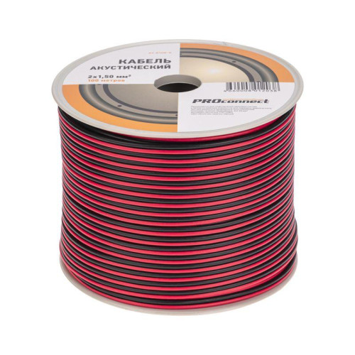 Кабель Stereo 2х1.5 Red/Black бухта (м) PROCONNECT 01-6106-6 Кабель Stereo 2х1.5 Red/Black бухта (м) PROCONNECT 01-6106-6