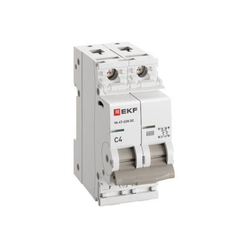 Авт. выкл. ВА 47-63N DC 2P 4А (C) 6кА PROXIMA EKF Авт. выкл. ВА 47-63N DC 2P 4А (C) 6кА PROXIMA EKF