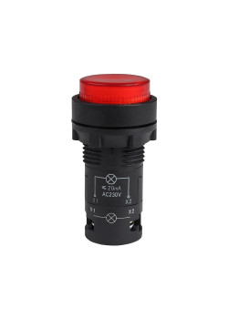 Кнопка с подсветкой OptiSignal Compact D22 C7-PL-M401 красная 1НЗ 230 В AC XB7NW34M2