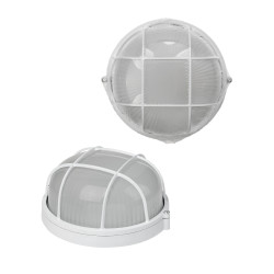 Светильник НПБ1302 белый/круг с реш. 60Вт IP54 TDM