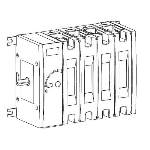 ВЫКЛ.-РАЗЪЕДИНИТЕЛЬ SYSTEMEPACT SD250 4P 200A РУКОЯТКА СЛЕВА СБОКУ_РУКОЯТКА ЗАКАЗЫВАЕТСЯ ОТДЕЛЬНО