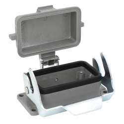Корпус приборный проходной с крышкой OptiLink HDC-H10B-BK-1L-MCV