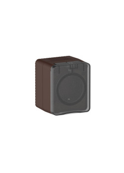 ATLASDESIGN PROFI IP54 О/У РОЗЕТКА с заземлением со шторками, 16А, КОРИЧНЕВЫЙ