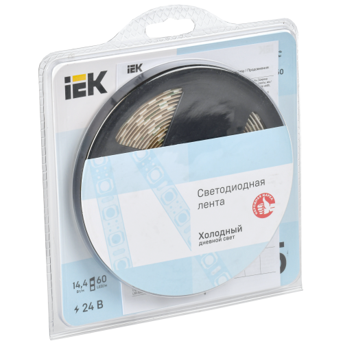 Лента светодиодная 5м LSR-5050W60-14,4-IP20-24В IEK Лента светодиодная 5м LSR-5050W60-14,4-IP20-24В IEK