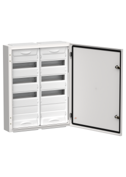 TITAN 5 Корпус металлический ЩРн-96 (2х48) 710х570х140мм IP54 белый (одна дверь) IEK