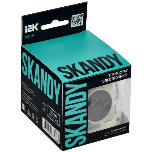 SKANDY Термостат электронный с индикацией SK-T01G мятный IEK SKANDY Термостат электронный с индикацией SK-T01G мятный IEK