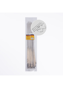Хомут стальной STEKKER SSCT46-400 4,6х400мм, d пучка max 121мм, нагрузка 50кг, серый