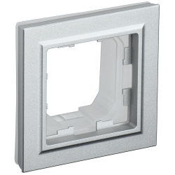 BRITE Рамка 1-местная IP44 РУ-1-БрА-44 алюминий IEK