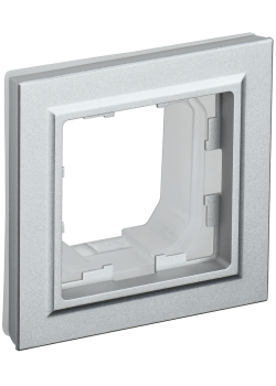 BRITE Рамка 1-местная IP44 РУ-1-БрА-44 алюминий IEK