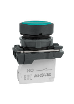 Кнопка OptiSignal D22 C5-P-310 зеленая пластик 1НО XB5AA31