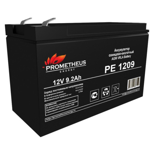 Батарея для ИБП Prometheus Energy PE 1209 12В 9Ач Батарея для ИБП Prometheus Energy PE 1209 12В 9Ач