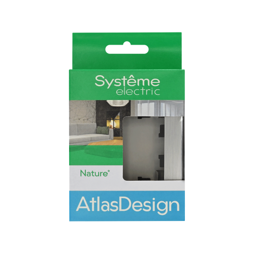 ATLASDESIGN NATURE 1-постовая РАМКА, МЕТАЛЛ СЕРЕБРО