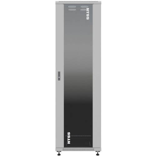Шкаф серверный NTSS Премиум (NTSS-R32U6080GS) напольный 32U 600x800мм пер.дв.стекл металл 900кг серый 1542мм 71.3кг 1542мм IP20 сталь