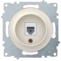 Розетка компьютерная 1-м СП Florence RJ45 кат.5E механизм беж. (1E20701301) OneKeyElectro 2172793