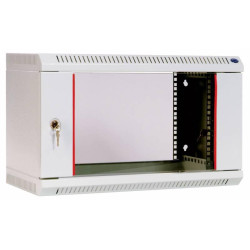Шкаф коммутационный ЦМО (ШРН-6.650) настенный 6U 600x650мм пер.дв.стекл 200кг серый 600мм 18.6кг 180град. 366мм