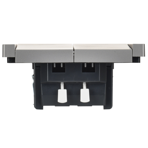 FORTE&PIANO Выключатель жалюзи 10А FP511 сталь IEK