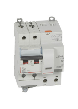 АВДТ DX3 2П C50А 30MA-AC 4м LEGRAND