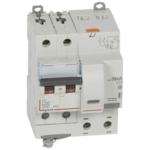 АВДТ DX3 2П C50А 30MA-AC 4м LEGRAND