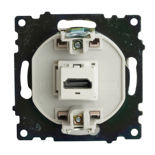 Розетка HDMI 2.1, Type A (механизм), STEKKER GLS00-7118-02, серия Катрин, шампань Розетка HDMI 2.1, Type A (механизм), STEKKER GLS00-7118-02, серия Катрин, шампань