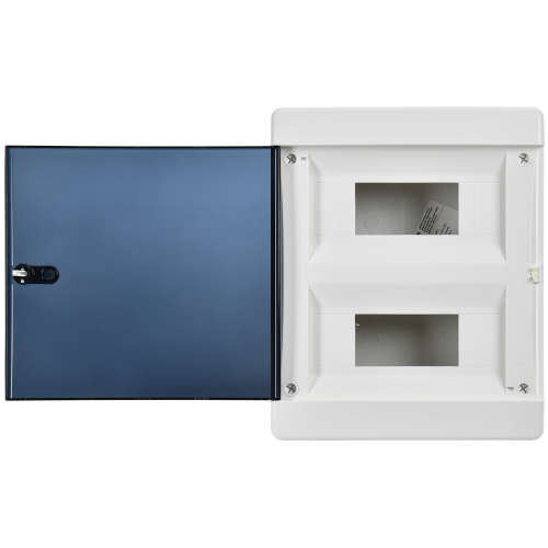 UNION Compact Корпус пластиковый ЩРВ-П-18 IP41 черная прозрачная дверь IEK